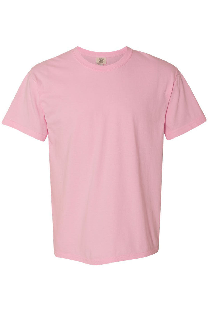 Block Pink Out Go Fight Win Comfort Colors Adult Ring-Spun Cotton Tee