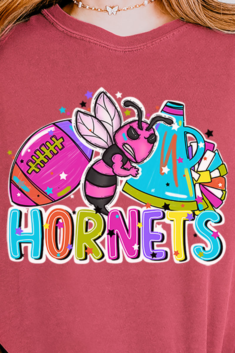 Bright Hornets Colorful Comfort Colors Adult Ring-Spun Cotton Tee