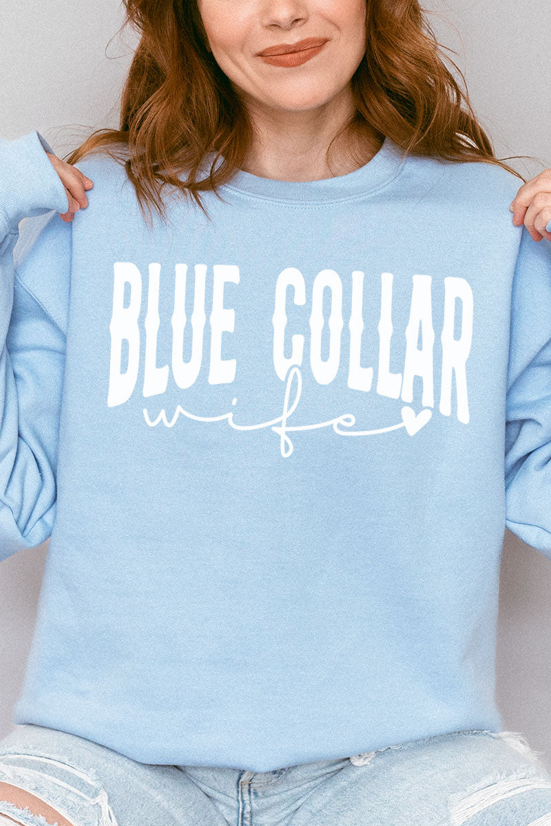 Blue Collar Wife Heavy-weight Crew Sweatshirt product image 1
