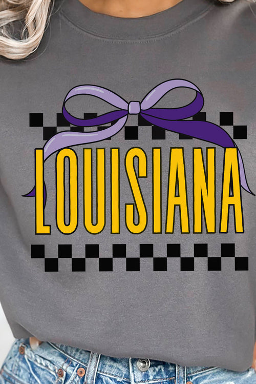 Bow Louisiana Check Heavy-weight Crew Sweatshirt product image 2
