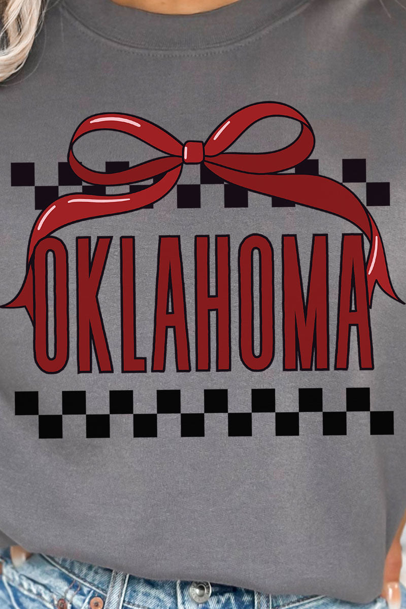 Bow Oklahoma Check Heavy-weight Crew Sweatshirt product image 2
