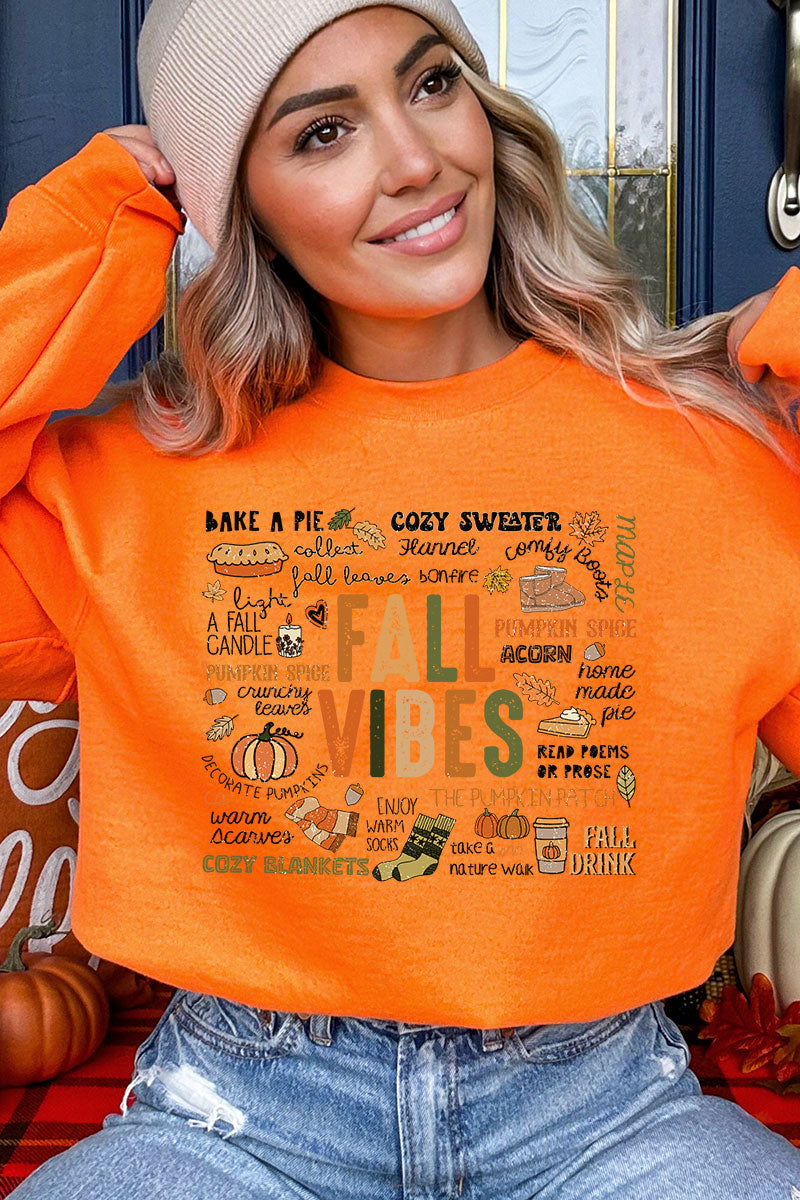 Cozy Fall Vibes Heavy-weight Crew Sweatshirt product image 1