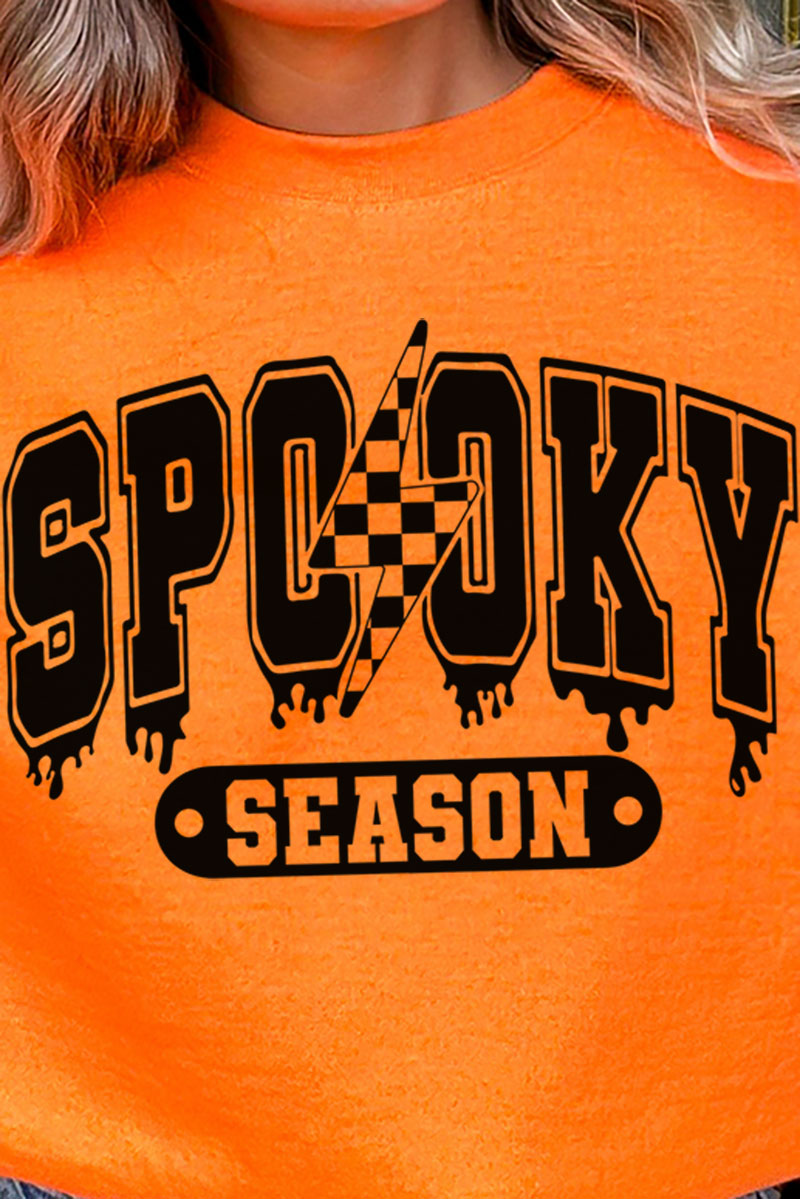Drippy Spooky Season Heavy-weight Crew Sweatshirt product image 2