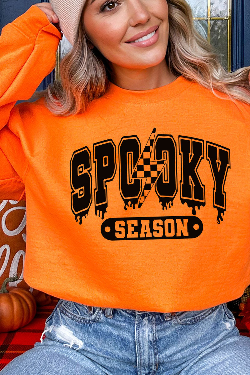 Drippy Spooky Season Heavy-weight Crew Sweatshirt product image 1