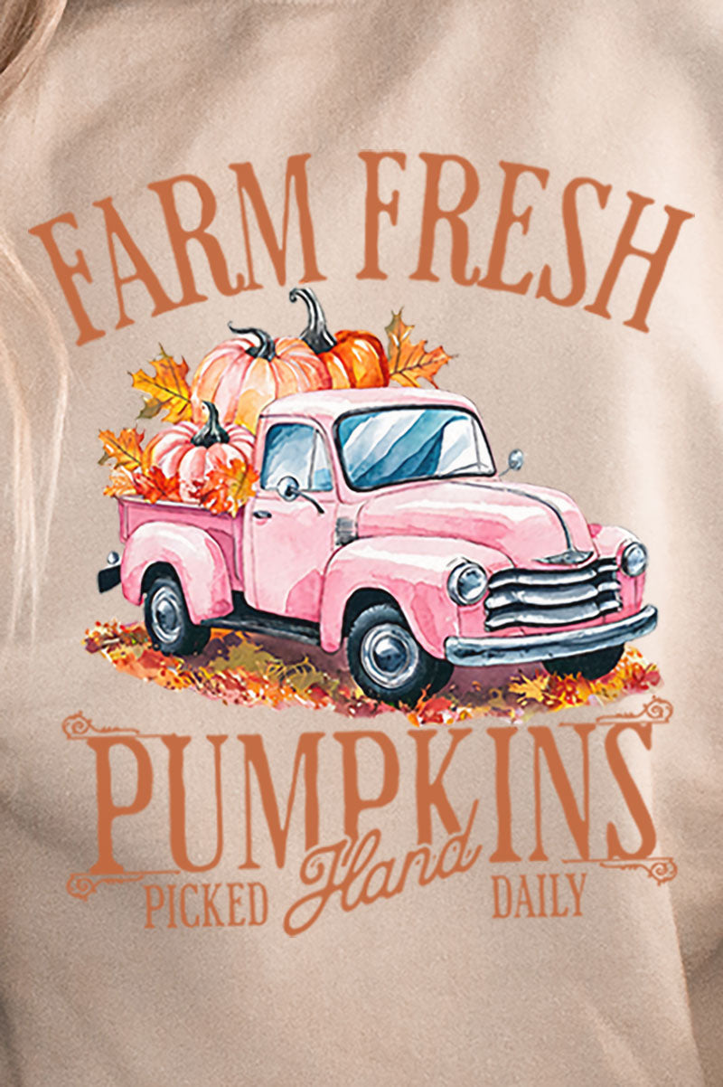 Farm Fresh Pink Pumpkins Heavy-weight Crew Sweatshirt product image 2