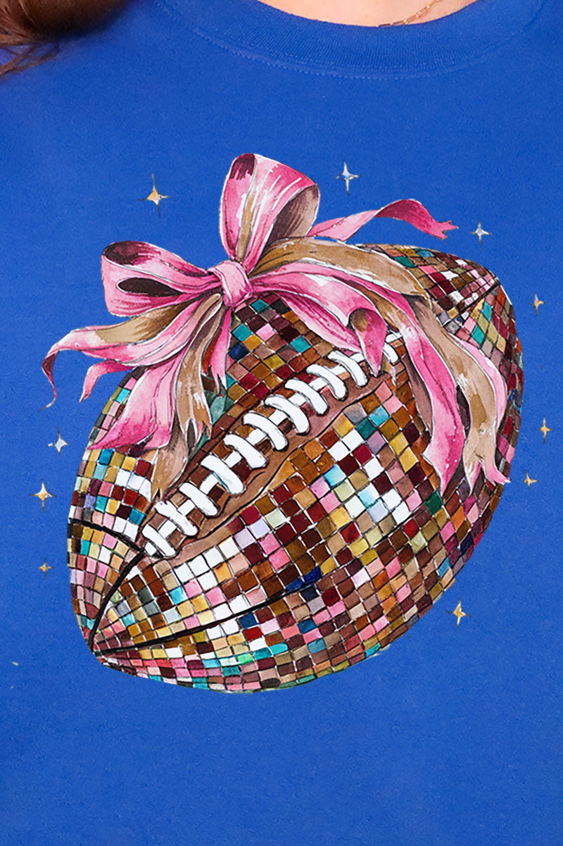 Colorful Disco Football Heavy-weight Crew Sweatshirt product image 2