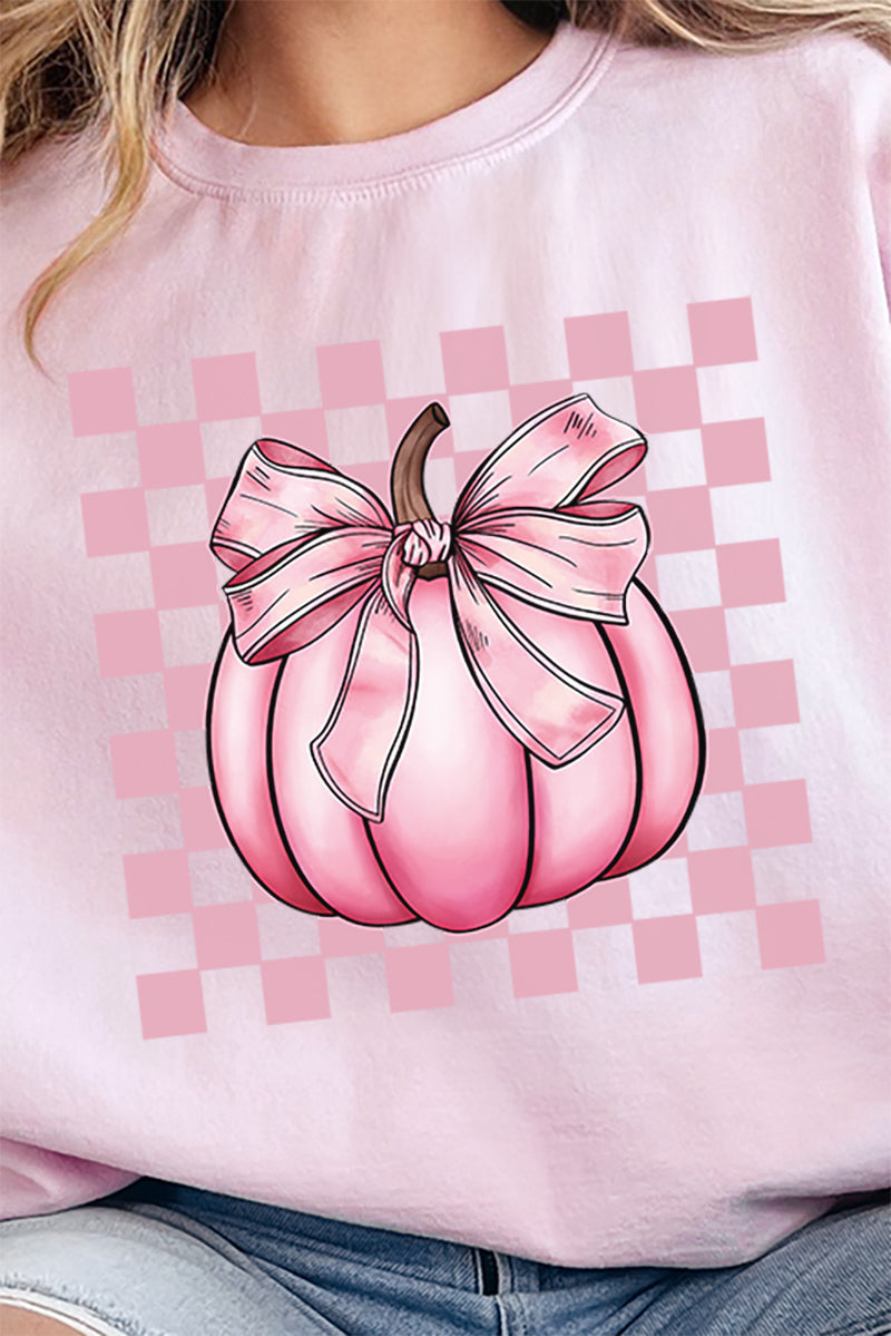 Pink Check It Out Coquette Pumpkin Heavy-weight Crew product image 2