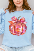 Pink Disco Pumpkin Heavy-weight Crew Sweatshirt product image 1