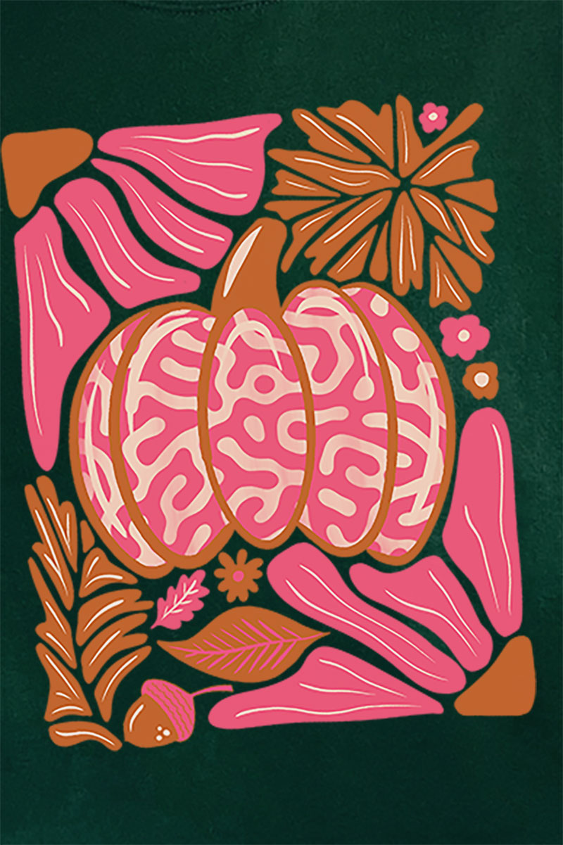 Pink Pumpkin Heavy-weight Crew Sweatshirt product image 2