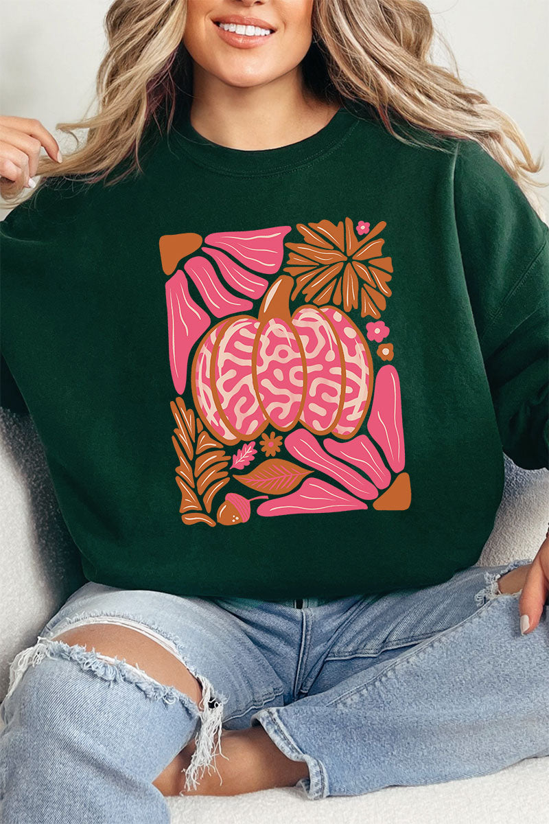 Pink Pumpkin Heavy-weight Crew Sweatshirt product image 1