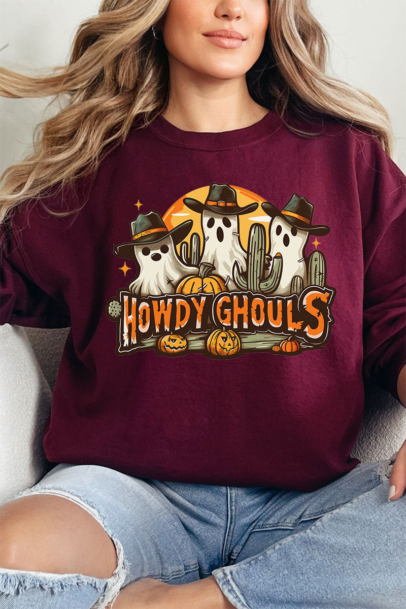 Western Howdy Ghouls Heavy-weight Crew Sweatshirt product image 1