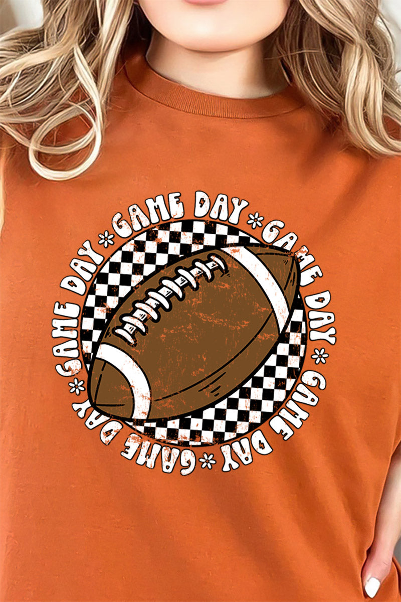 Football Retro Circle Game Day Short Sleeve Relaxed Fit product image 2