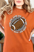 Football Retro Circle Game Day Short Sleeve Relaxed Fit product image 1