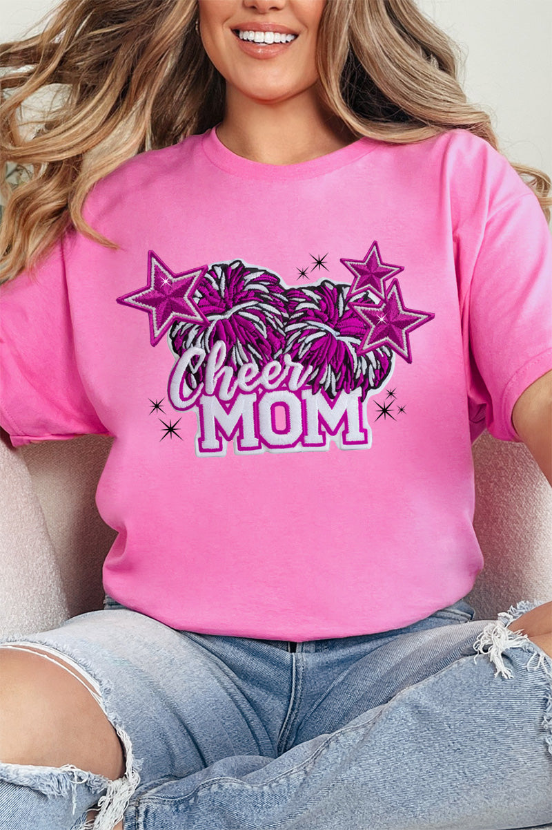 Pink Cheer Mom Short Sleeve Relaxed Fit T-Shirt product image 1