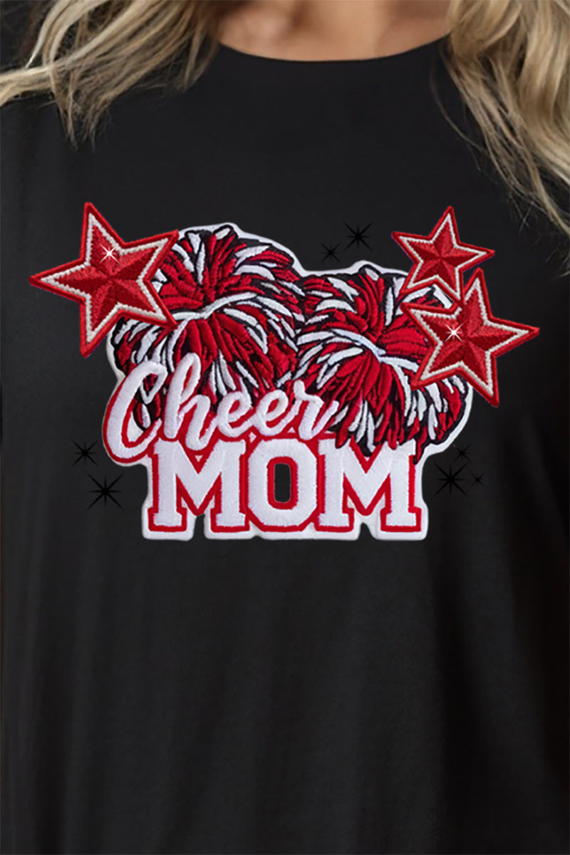 Red Cheer Mom Short Sleeve Relaxed Fit T-Shirt product image 2