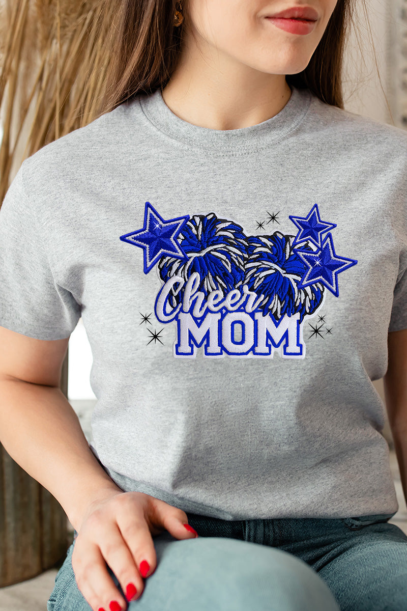 Royal Blue Cheer Mom Short Sleeve Relaxed Fit T-Shirt product image 1