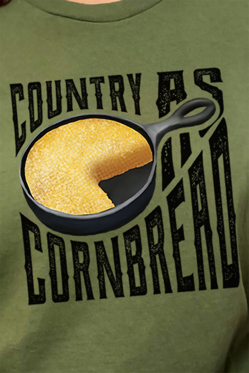 Country As Cornbread Skillet Short Sleeve Relaxed Fit product image 2