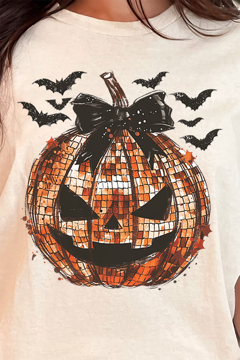 Disco Jack-O-Lantern Short Sleeve Relaxed Fit T-Shirt product image 2