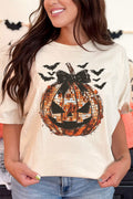 Disco Jack-O-Lantern Short Sleeve Relaxed Fit T-Shirt product image 1