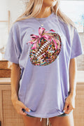 Colorful Disco Football Short Sleeve Relaxed Fit T-Shirt product image 1