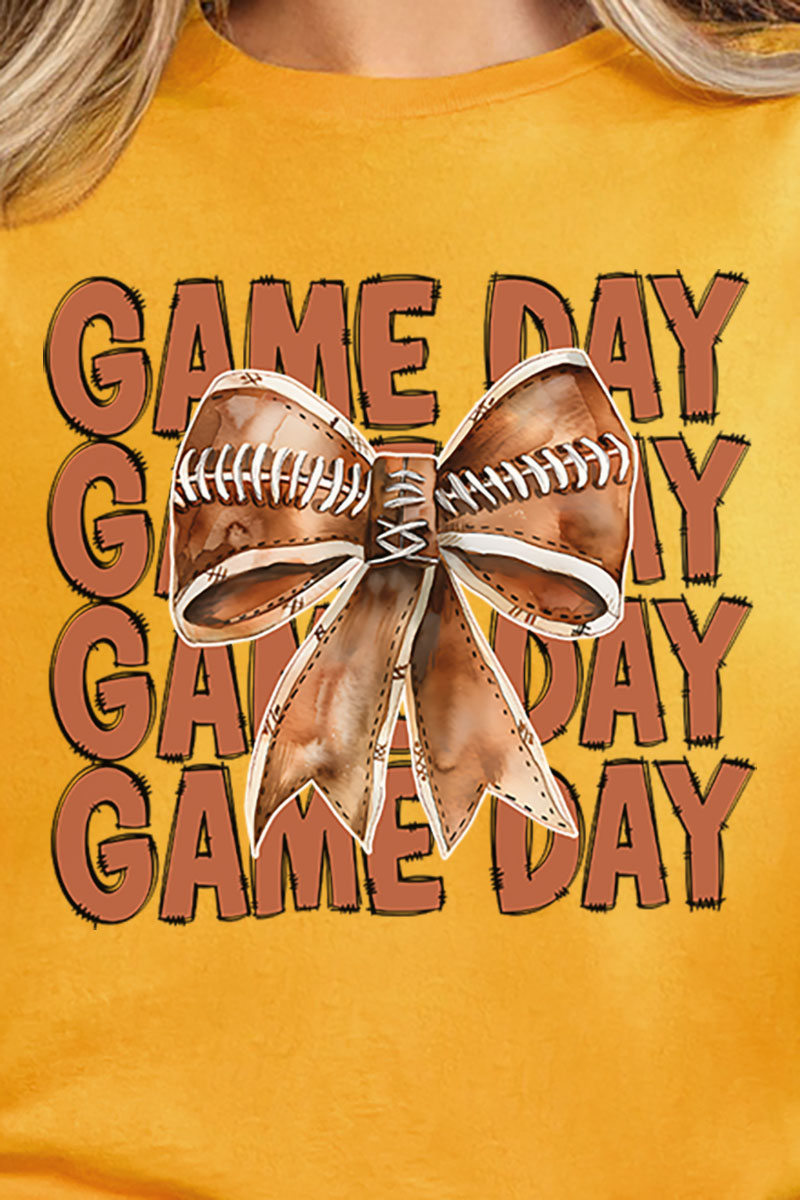 Stacked Gameday Coquette Bow Short Sleeve Relaxed Fit product image 2