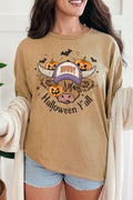 Howdy Halloween Highland Cow Short Sleeve Relaxed Fit product image 1
