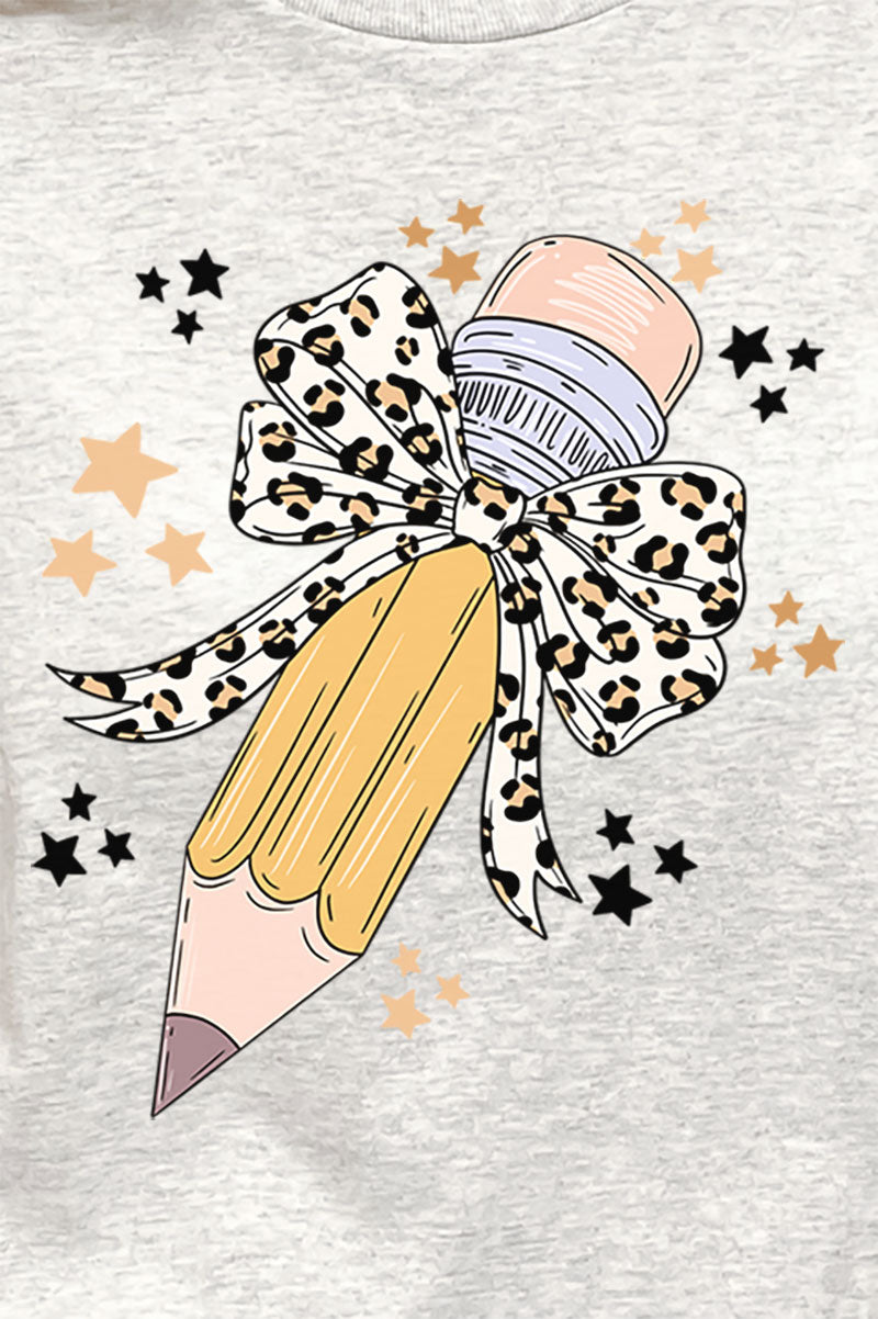 Leopard Coquette Pencil Short Sleeve Relaxed Fit T-Shirt product image 2