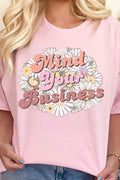 Mind Your Business Daisies Short Sleeve Relaxed Fit T-Shirt product image 1