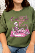 Pink Just Waiting For Halloween Short Sleeve Relaxed Fit product image 1