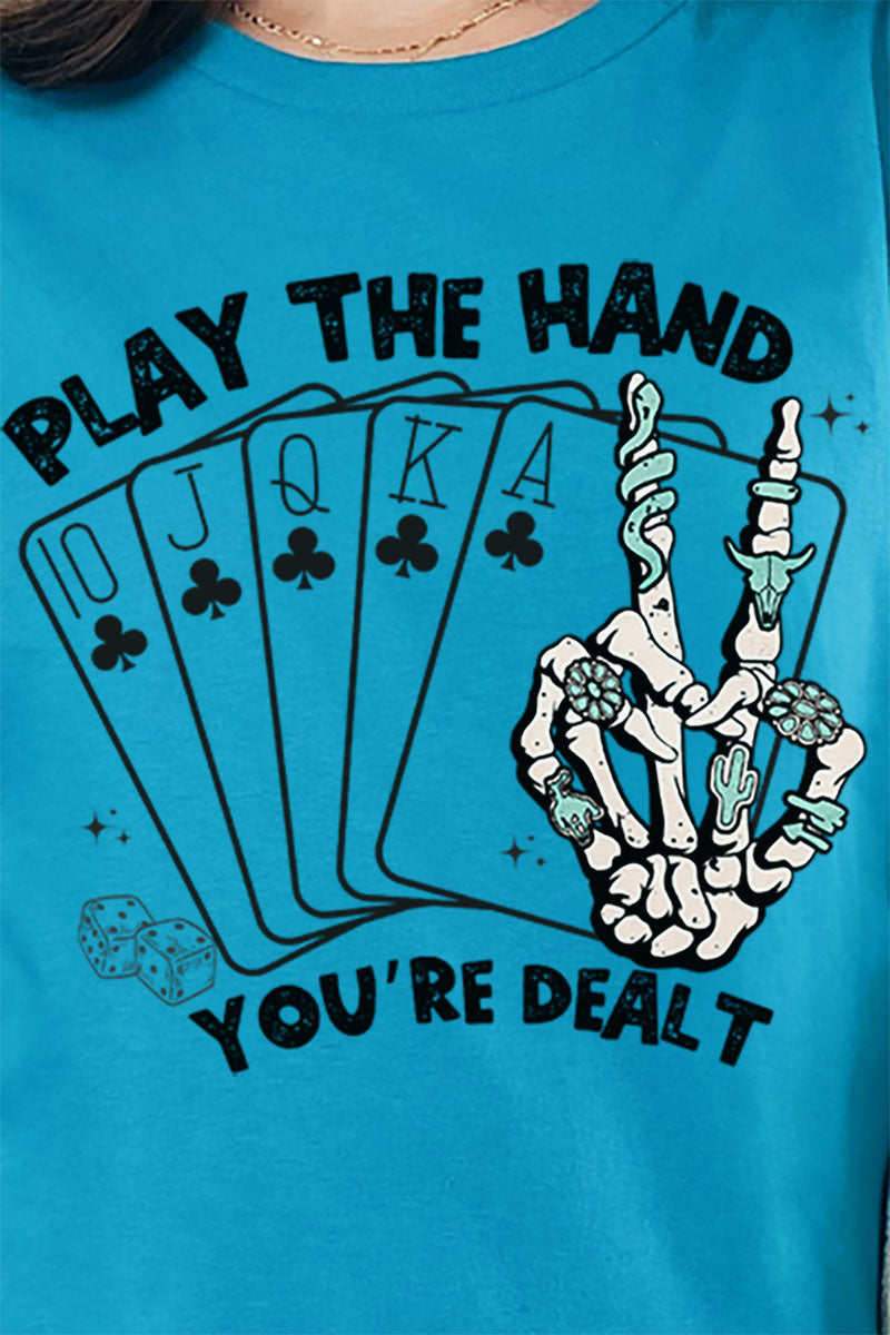 Play The Hand You're Dealt Short Sleeve Relaxed Fit T-Shirt product image 2