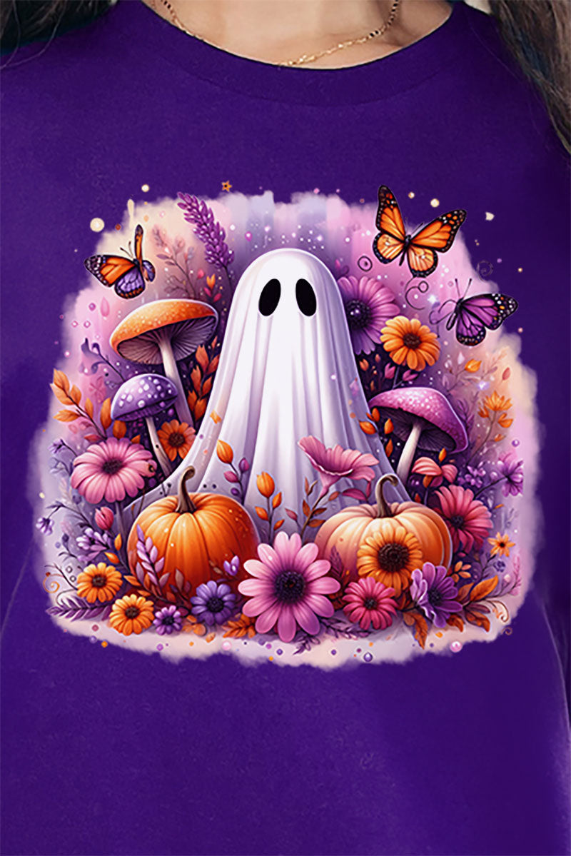 Purple Boho Boo Short Sleeve Relaxed Fit T-Shirt product image 2