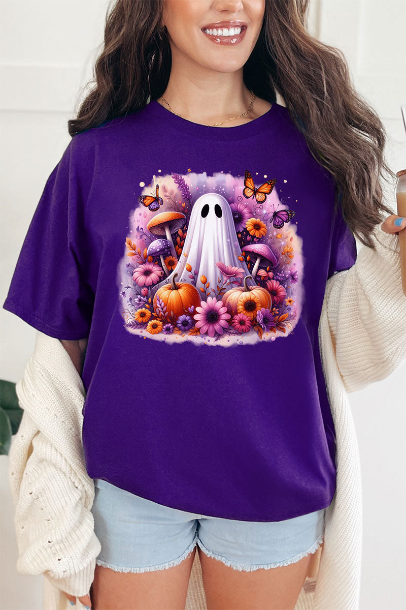Purple Boho Boo Short Sleeve Relaxed Fit T-Shirt product image 1