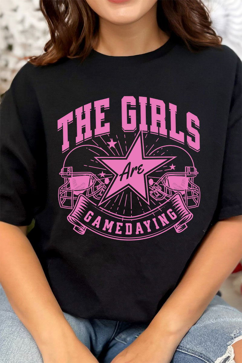 The Girls Are Gamedaying Short Sleeve Relaxed Fit T-Shirt product image 1