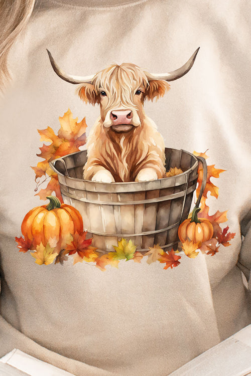 Autumn Highland Cow Unisex NuBlend Crew Sweatshirt product image 2