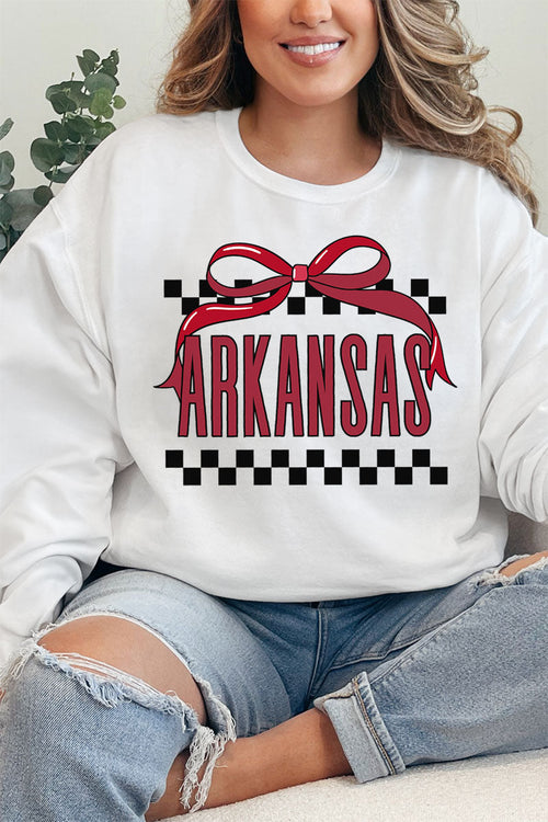 Bow Arkansas Check Unisex NuBlend Crew Sweatshirt product image 1