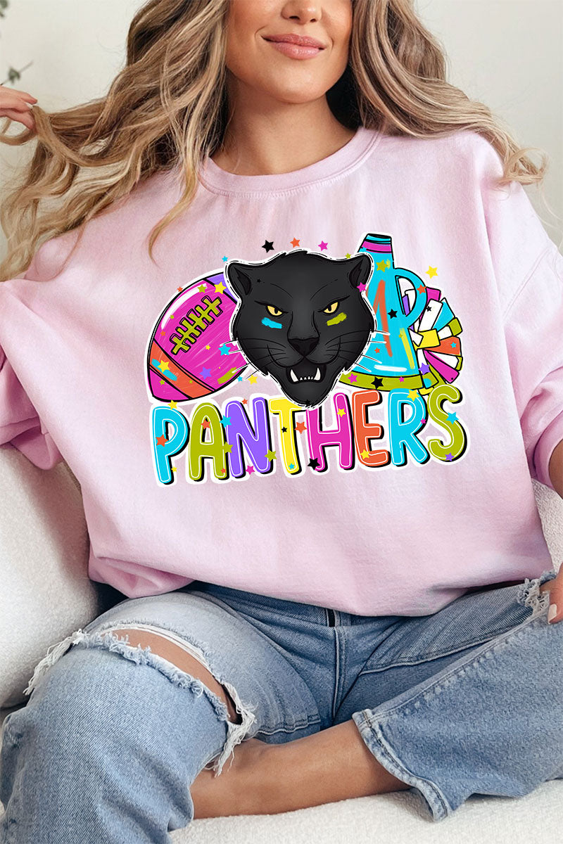 Bright Panthers Colorful Unisex NuBlend Crew Sweatshirt product image 1