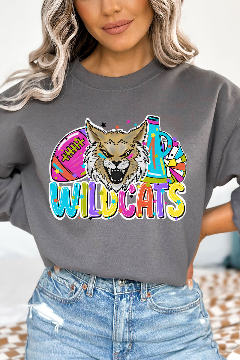 Bright Wildcats Colorful Unisex NuBlend Crew Sweatshirt product image 1