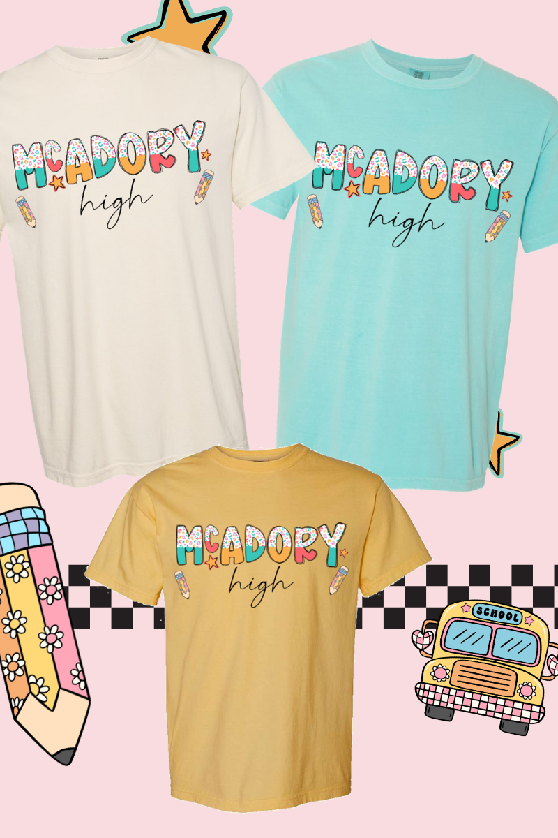 Funky Leopard McAdory High Comfort Colors Adult Ring-Spun Cotton Tee