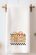 Bow Tennessee Check Waffle Kitchen Towel