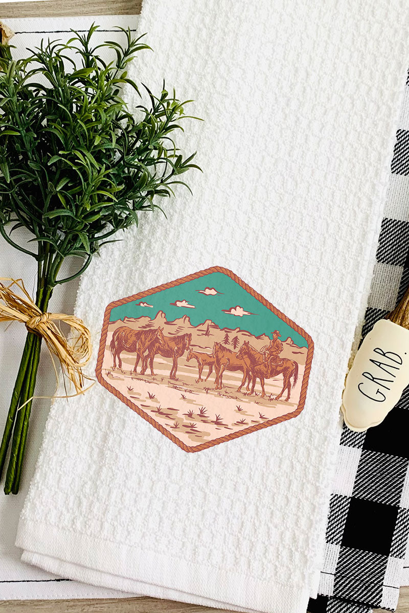 Scenic Route Waffle Kitchen Towel